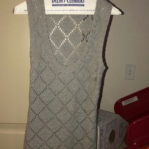 Express grey knitted vest. Excellent condition!